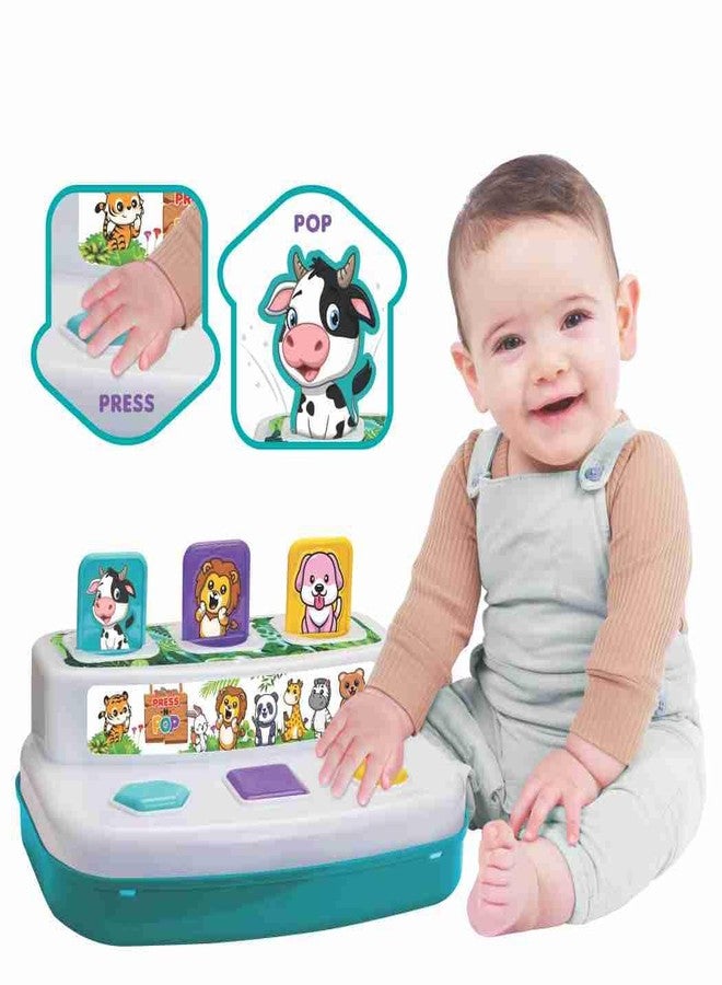 Toymate's Press and Pop - A 2 in 1 Animals and 3 colourfull Balls pop up Learning Educational Toy for Toddlers, Children, Boys & Girls and 12 Months and Above - Image 3
